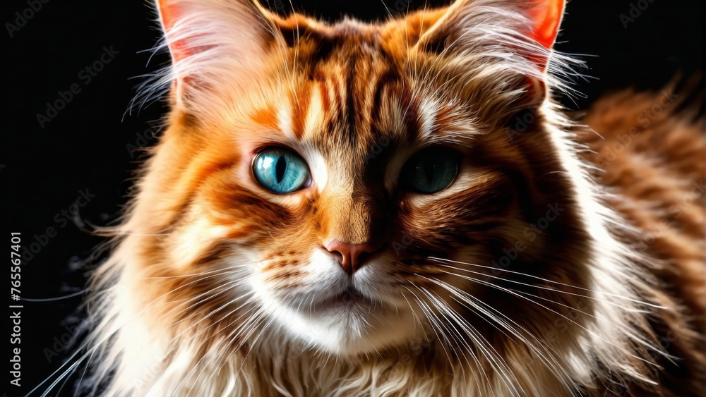 Blue-eyed feline faces, close-up on black backdrop #CatPhotography Blue-eyed feline faces, close-up on black backdrop #CatPhotography