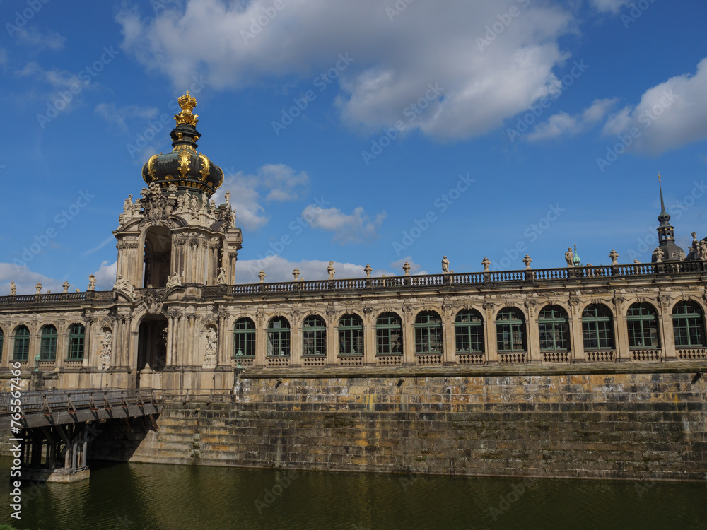 Die Alstadt von Dresden in Sachsen