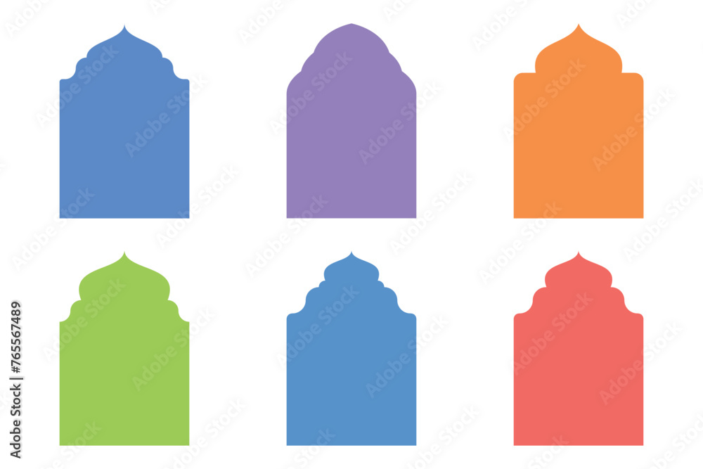 Islamic Emblem Design Glyph Line- SET - 6 Islamic Emblem Design Glyph Line- SET - 6