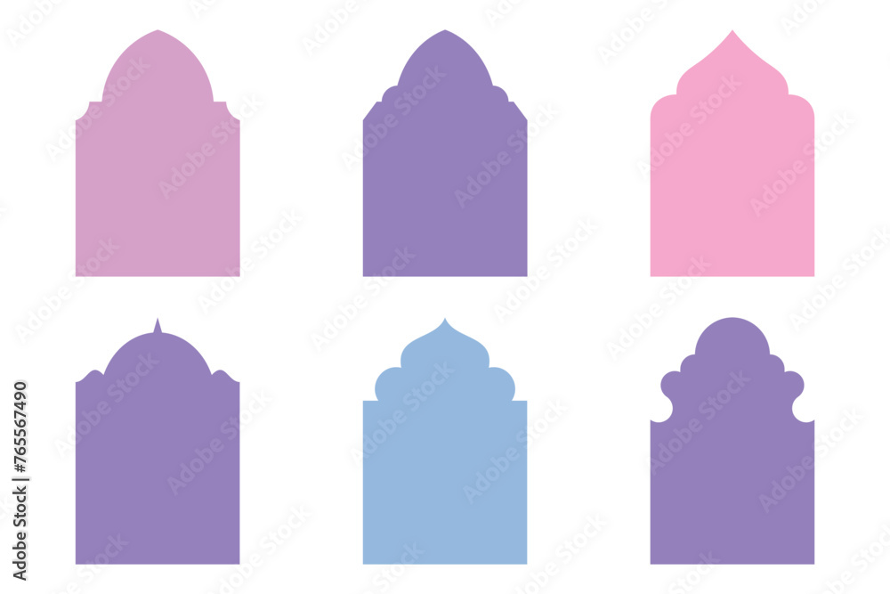 Islamic Emblem Design Glyph Line- SET - 6 Islamic Emblem Design Glyph Line- SET - 6