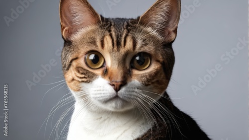  Focused feline gaze in sharp close-up photo © Viktor