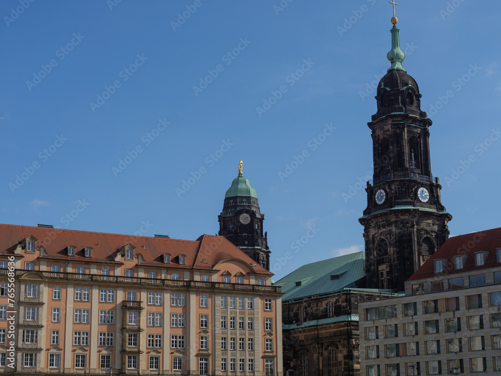 Obraz premium Dresden an der Elbe