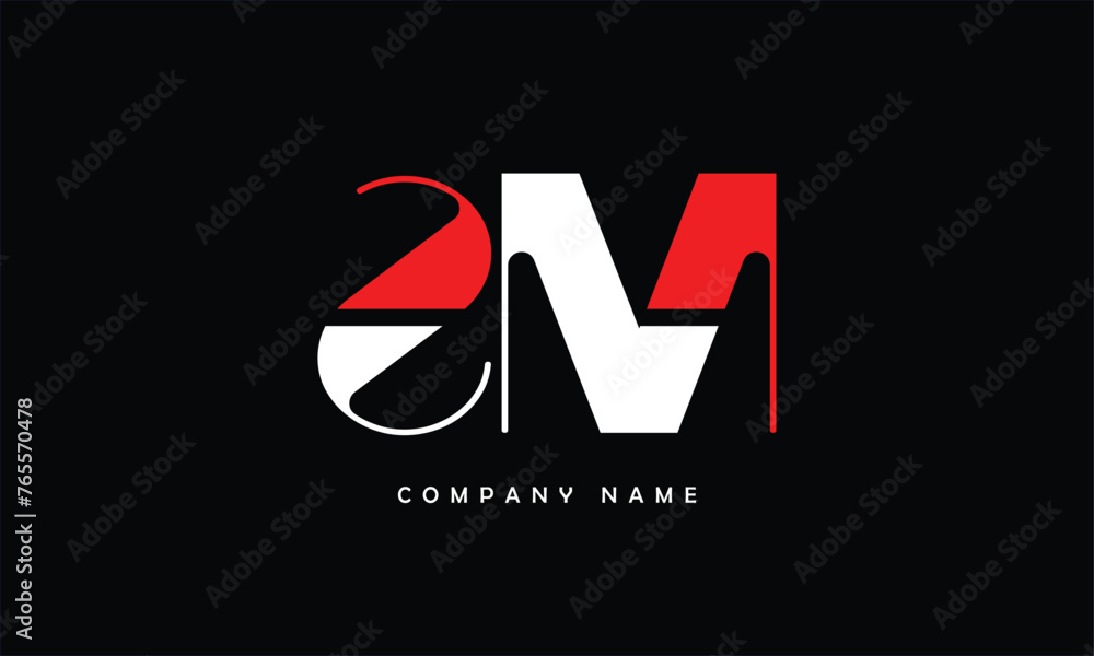 SM, MS, S, M Abstract Letters Logo Monogram SM, MS, S, M Abstract Letters Logo Monogram