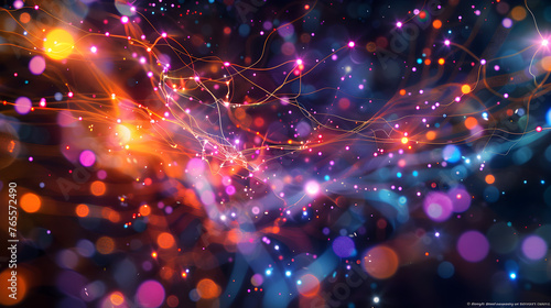 Abstract artistic rendering of a rat's neural network, with neurons represented as glowing nodes connected by shimmering pathways of data. Symbolizing the vast complexity of the brain's inner universe