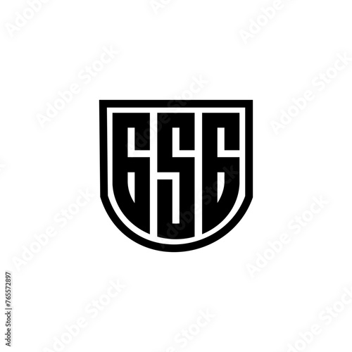 GSG letter logo design with white background in illustrator, cube logo, vector logo, modern alphabet font overlap style. calligraphy designs for logo, Poster, Invitation, etc. photo