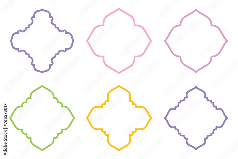 Islamic Emblem Design Bold Line- SET 6