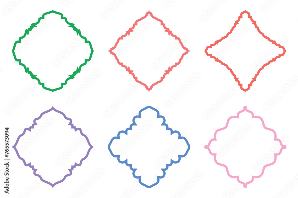 Islamic Emblem Design Bold Line- SET 6 Islamic Emblem Design Bold Line- SET 6