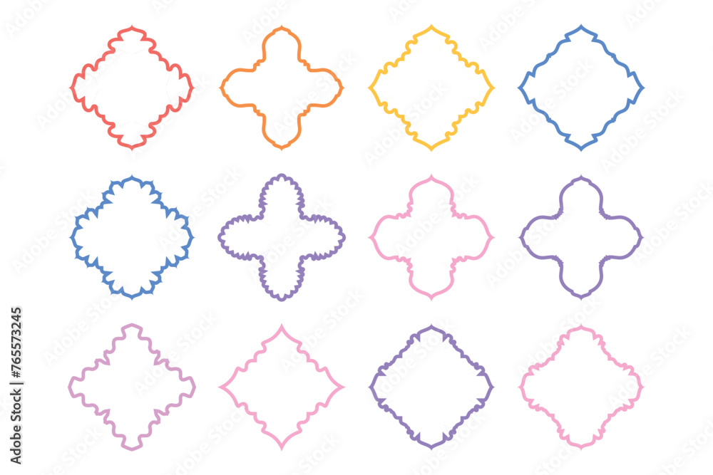Islamic Emblem Design Bold Line- SET 12 Islamic Emblem Design Bold Line- SET 12