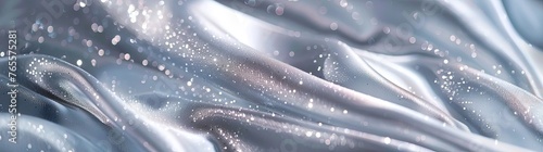 A silvery velvety iridescent background for a work desk or design, as if fine silver-colored snow is poured on a sheet of paper 4