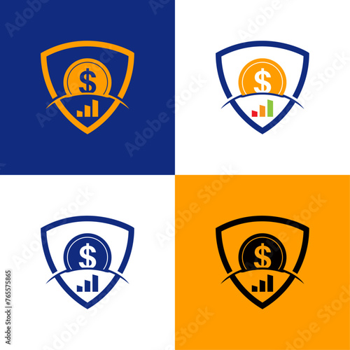 logo shield security money for best finance 