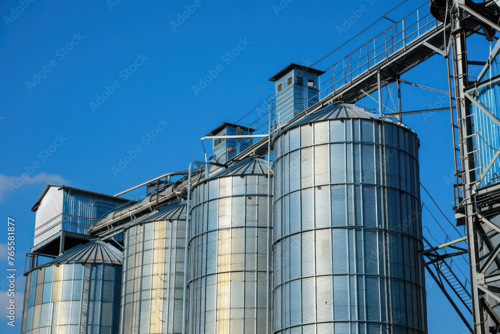 Grain silos and structure in industry Grain silos and structure in industry