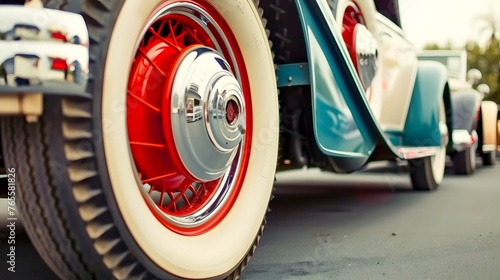 Vintage Car Wheels - Classic Vehicles photo