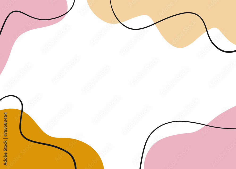 Fototapeta premium Modern minimalist background aesthetic, concept design for web banner and mockup