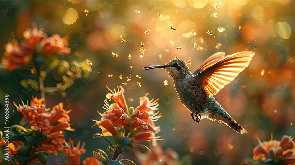 Fototapeta premium A photograph of an animal doing crazy things