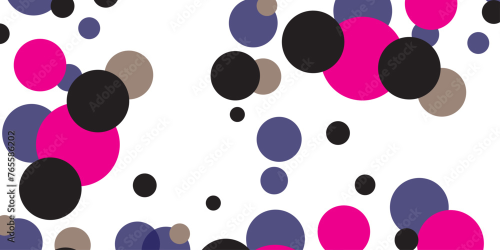 Fototapeta premium Dark Pink vector red pattern of geometric circles, shapes. Colorful mosaic banner. Geometric background with colored disks.