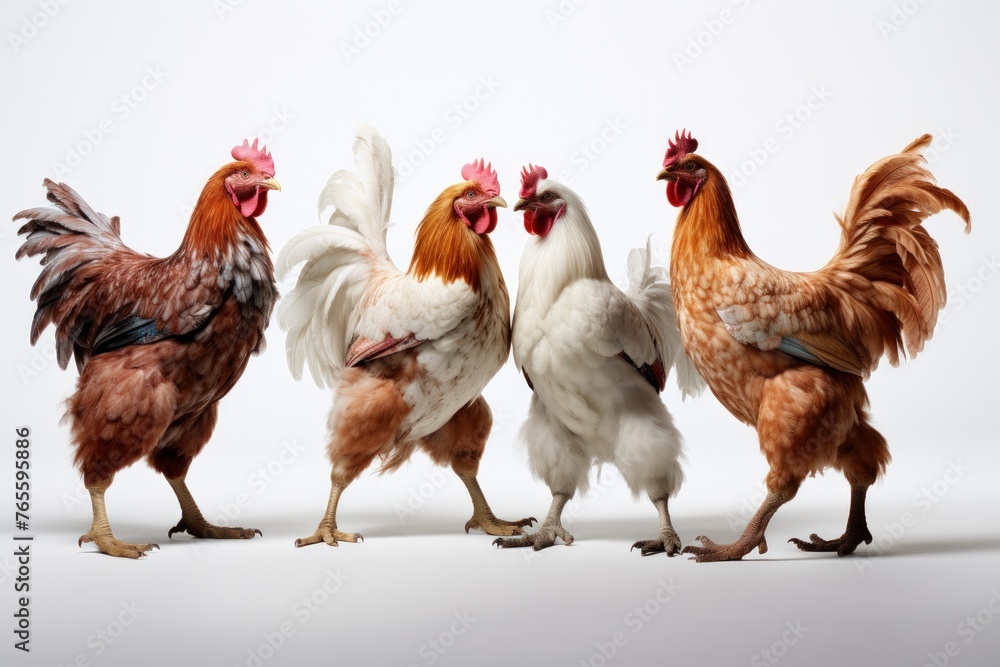 Fototapeta premium Portrait of Chickens