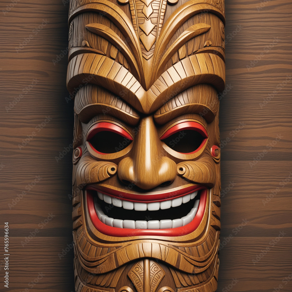 tiki mask isolated tiki mask isolated