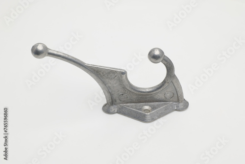 Furniture hook for clothes on a white background.