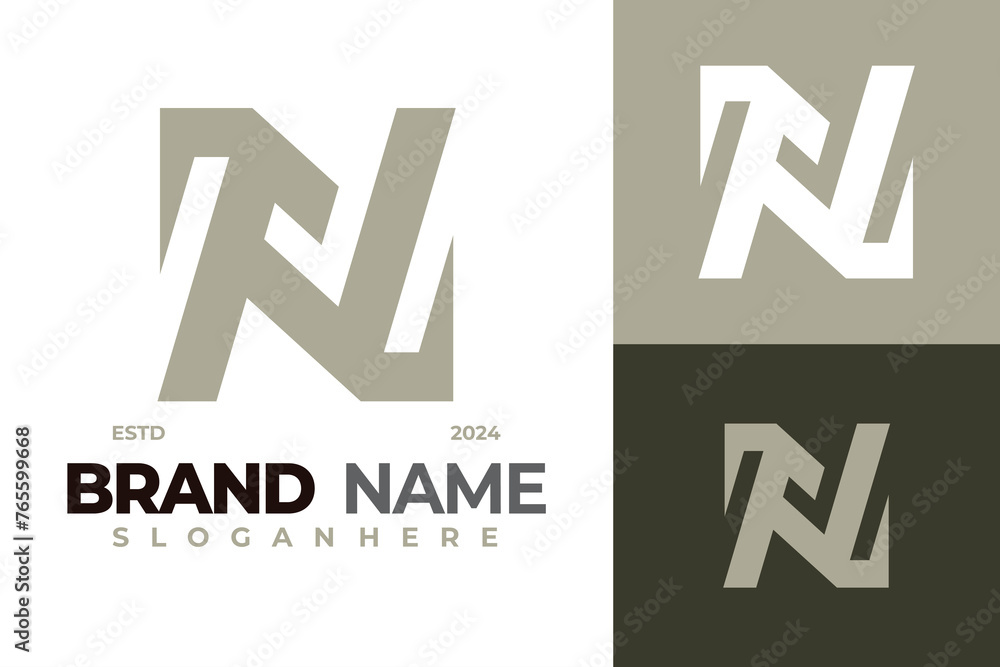 Letter N Creative Logo design vector symbol icon illustration Letter N Creative Logo design vector symbol icon illustration