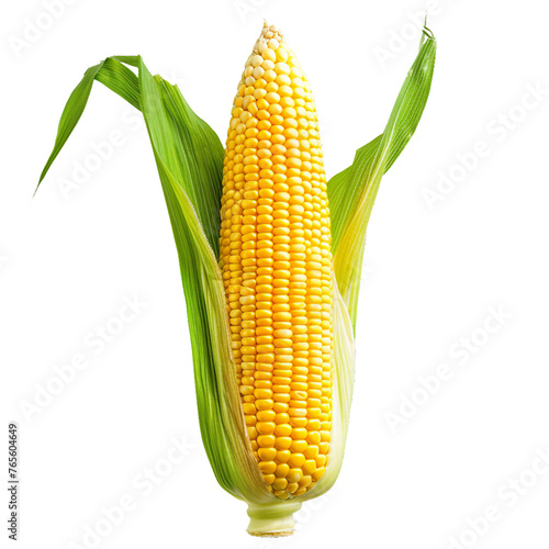 Corn Maize, transparent background, isolated image, generative AI