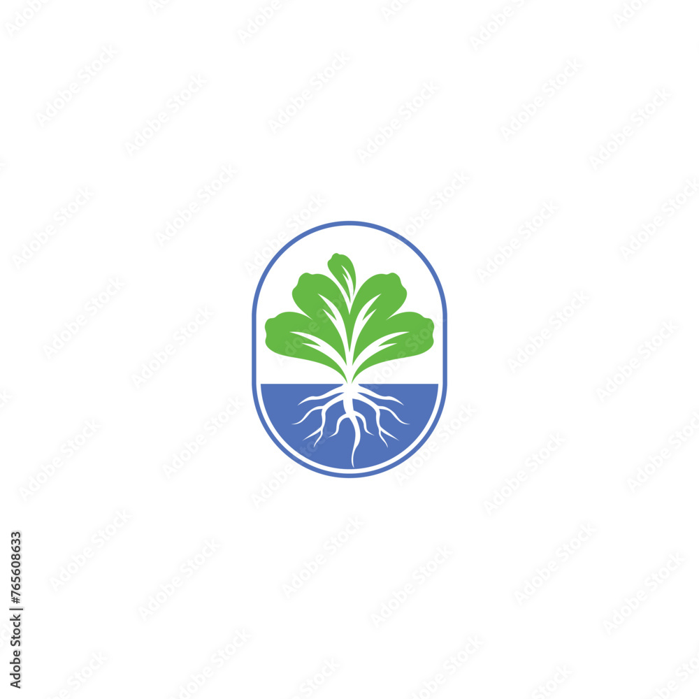 Fresh green Hydroponic logo design Fresh green Hydroponic logo design