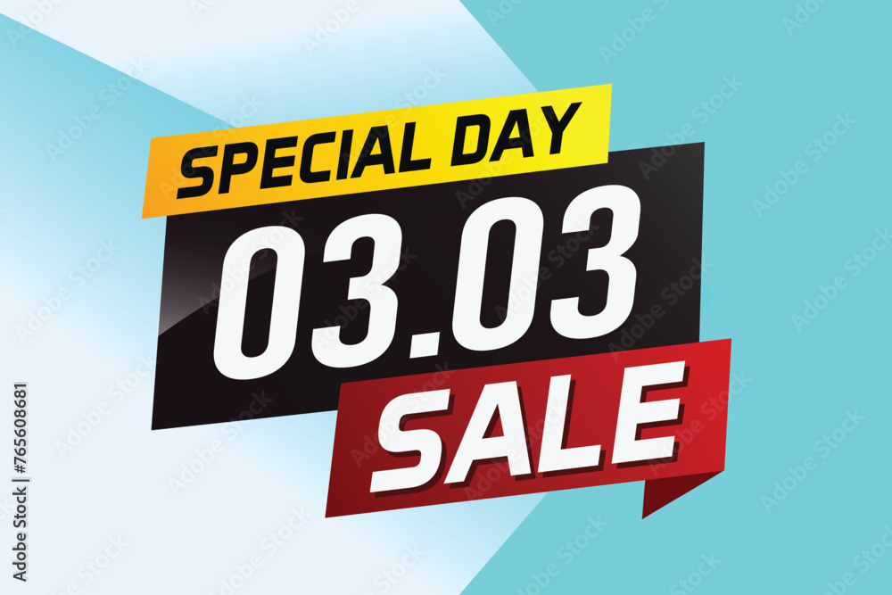 3.3 Special day sale word concept vector illustration with ribbon and 3d style for use landing page, template, ui, web, mobile app, poster, banner, flyer, background, gift card, coupon
3.3 Special day sale word concept vector illustration with ribbon and 3d style for use landing page, template, ui, web, mobile app, poster, banner, flyer, background, gift card, coupon