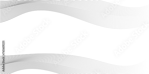 Abstract modern vector wave background. Curved gay or white and black vector illustration. Wavy lines.