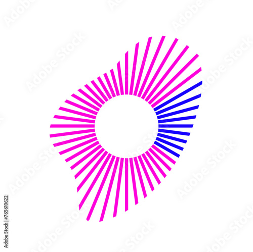 Colorful Sound Waves Shaped in Circles