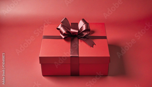 Wallpaper Mural Red gift box isolated on transparent background cutout Torontodigital.ca