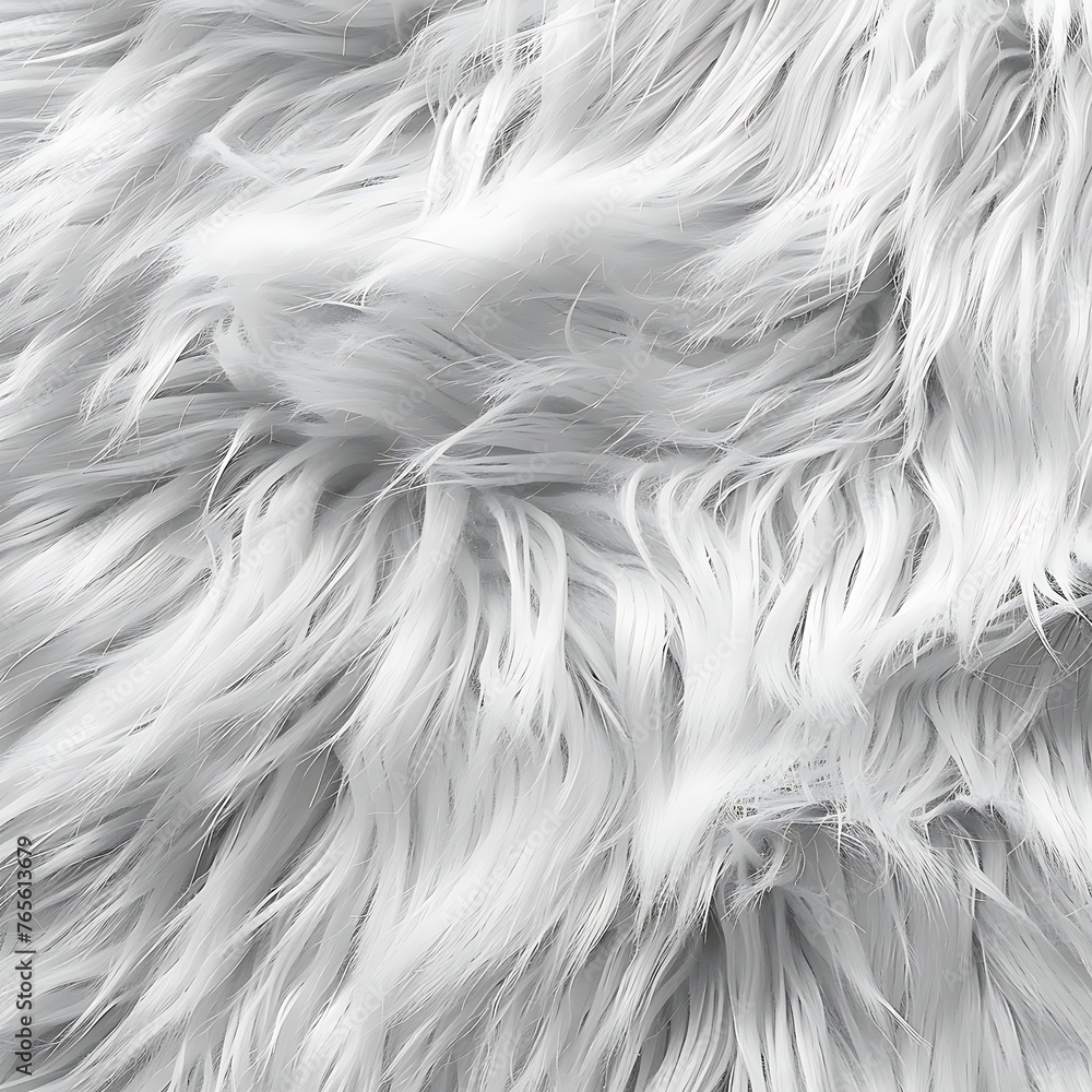 Obraz premium White Faux Fur 