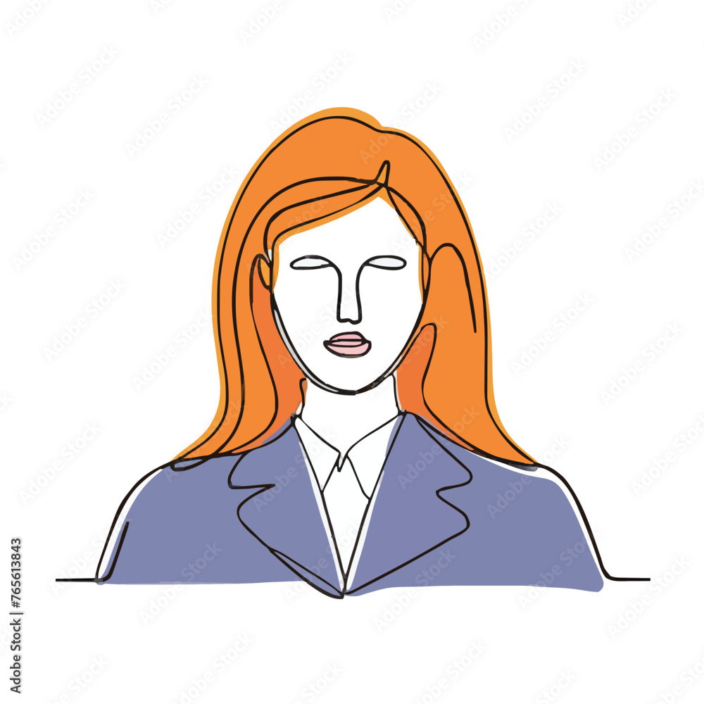 drawing illustration of a women drawing illustration of a women