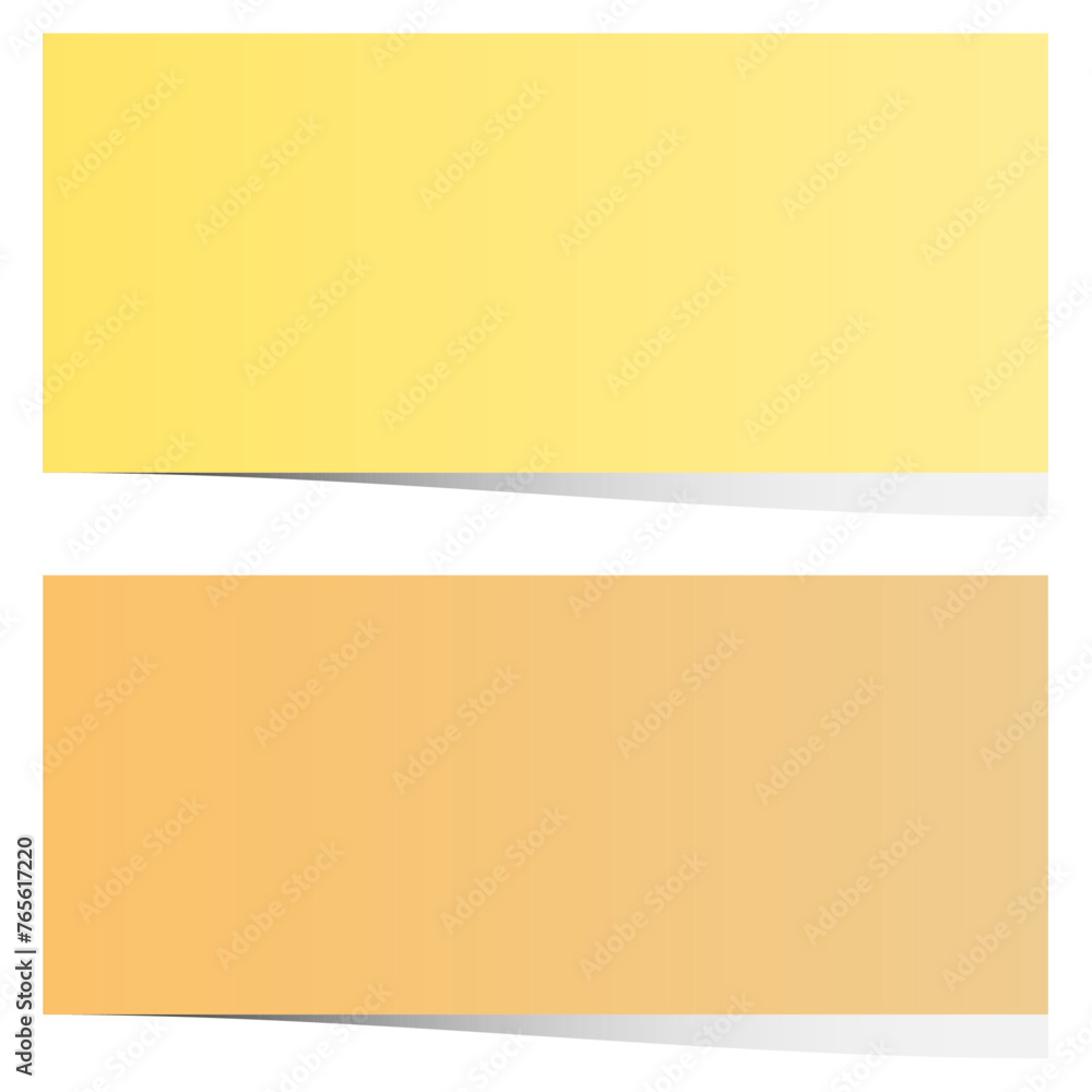 Fototapeta premium 黄色とオレンジの付箋