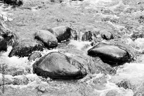 Canvas Print Liddar River, Lidder valley, Pahalgam, Kashmir, Jammu and Kashmir, India, Asia