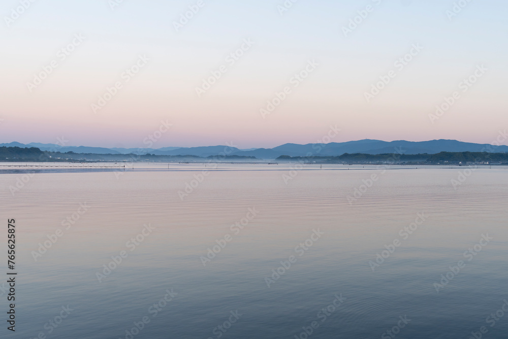 早朝の浜名湖
