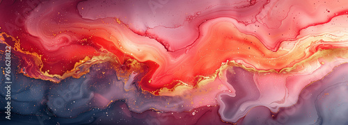 Eleganz in Rosa und Gold: Abstrakte Malerei aus Farbe und Licht - Hintergrundbild kreativ