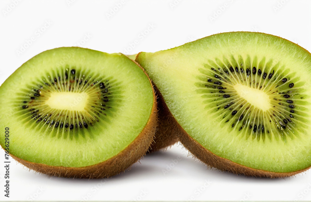 Juicy kiwi fruit,cut out on white background Juicy kiwi fruit,cut out on white background