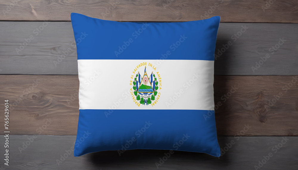 El Salvador Flag Pillow Cover. Flag Pillow Cover with El Salvador Flag