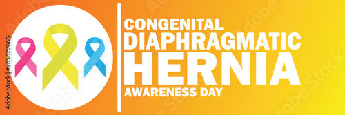 Congenital Diaphragmatic Hernia Awareness Day. Suitable for greeting card, poster and banner.