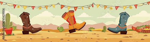 Wild West Hoedown: Dust Off Your Boots for a Western Rodeo, Line Dancing, and Barbecue photo