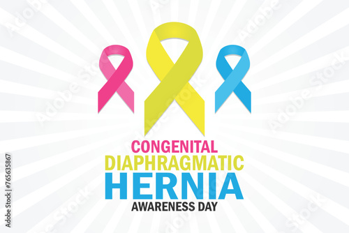 Congenital Diaphragmatic Hernia Awareness Day wallpaper with shapes and typography. Congenital Diaphragmatic Hernia Awareness Day, background