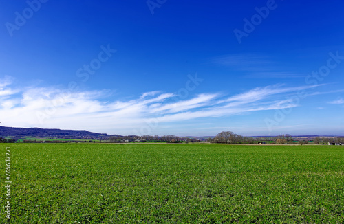 Beautiful spring fields of Bavaria