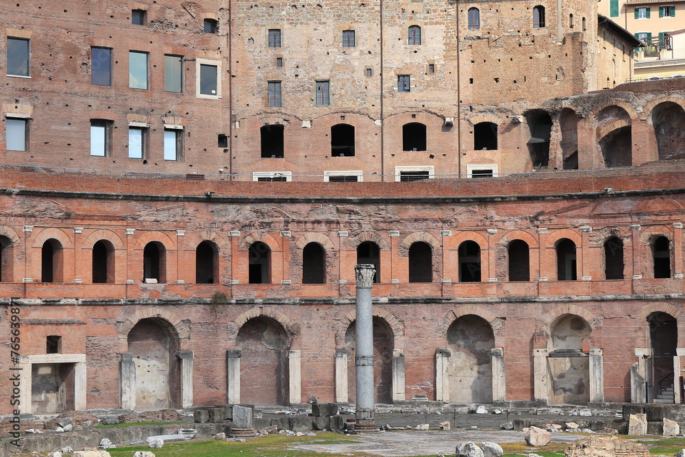 Trajan's Markes View in Rome, Italy