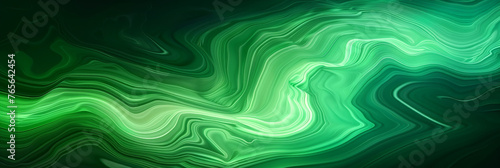 Abstract green background with wavy shapes and fluid lines, for digital art or web graphics. Abstract neon green waves marble texture