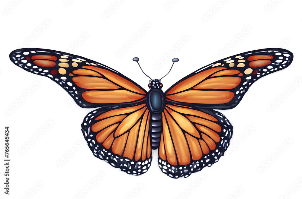 Fototapeta premium A butterfly with an isolated background