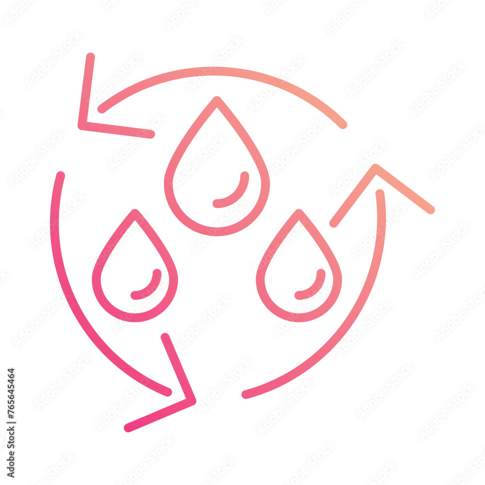 Recycle Water icon editable stock vector icon Recycle Water icon editable stock vector icon