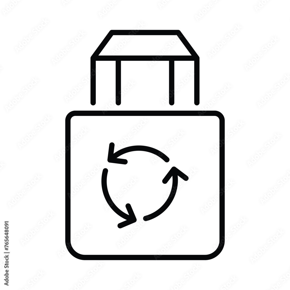 Tote Bag icon editable stock vector icon Tote Bag icon editable stock vector icon