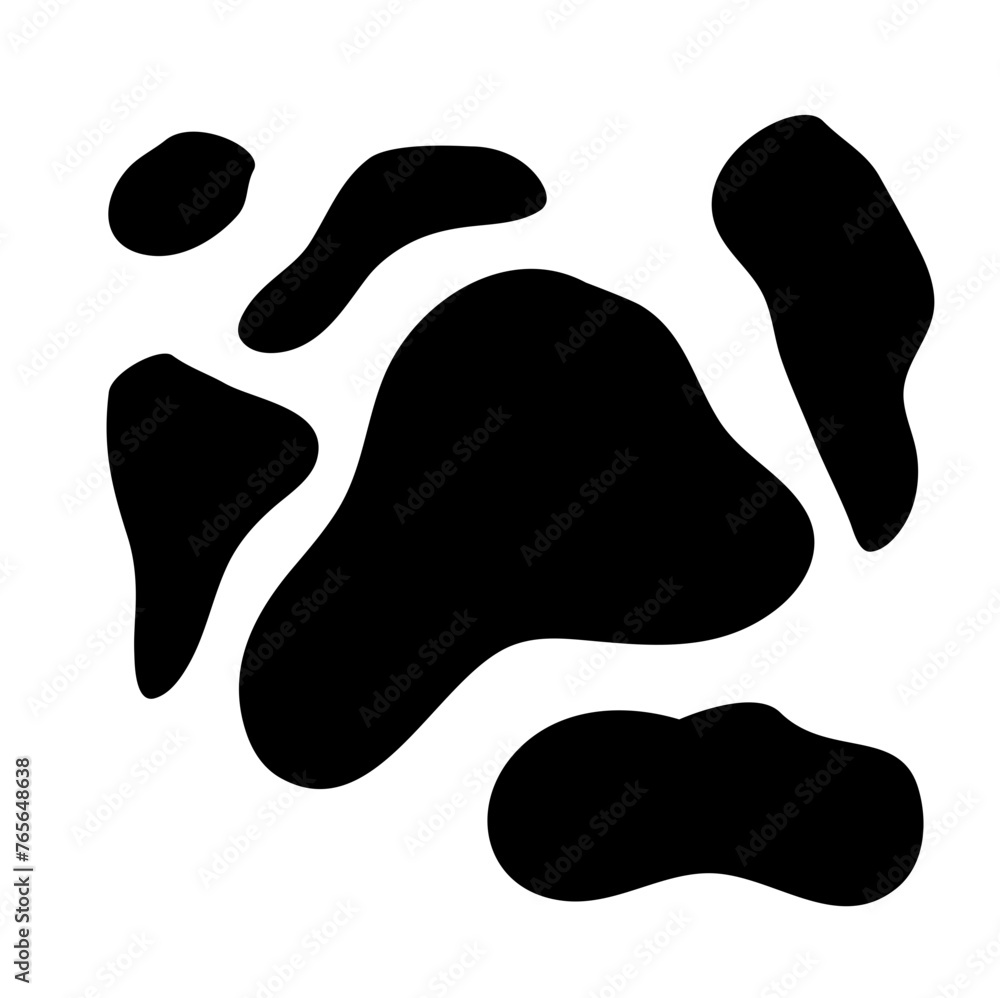 Cow seamless pattern in black, Black Freeform repeating shapes. Cartoon doodle style vector illustration Cow seamless pattern in black, Black Freeform repeating shapes. Cartoon doodle style vector illustration