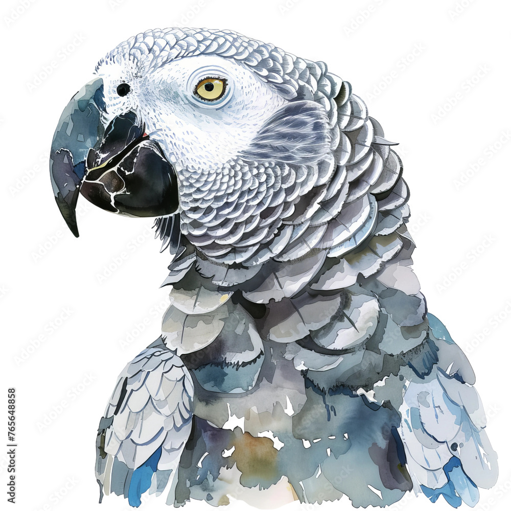 Obraz premium parrot isolated on white 