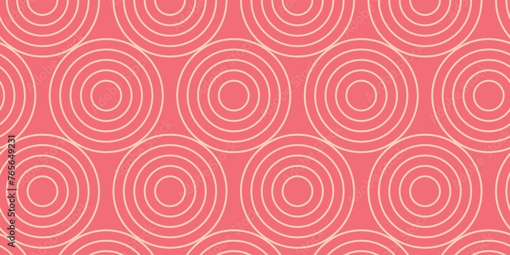Pattern with stacks circle pastel isolated