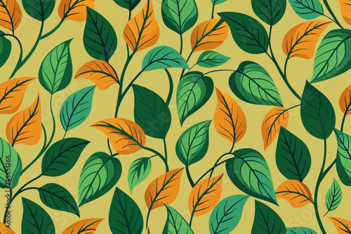 attractive-pattern-with-creeper-leaves-design 